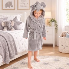 18C513: Infants Novelty Elephant Dressing Gown (2-4 Years)